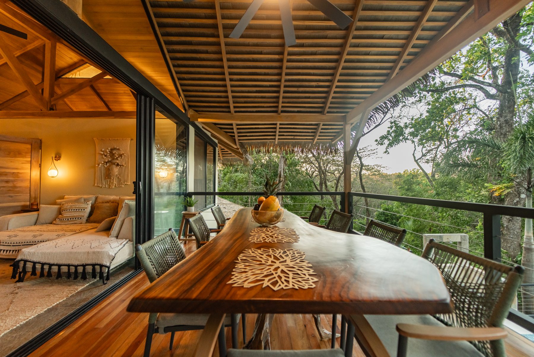 Casa Bali bedroom opening to the jungle